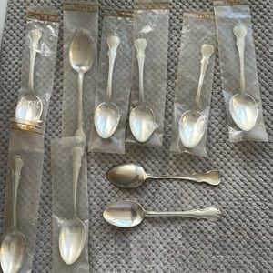 Towle silver spoons 6 inches.  ( 10 in the package )